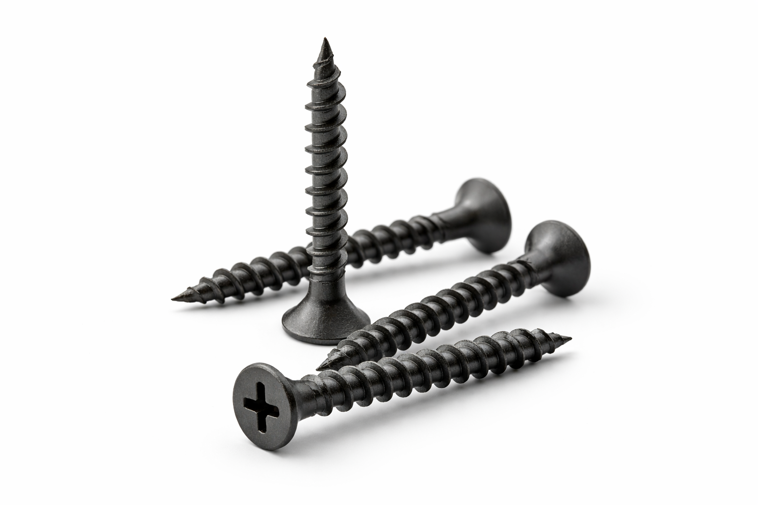 drywall screw Drywall Screw Coarse Thread (Wood Stud) Phillips Flat Head - Black Phosphate - Image 1